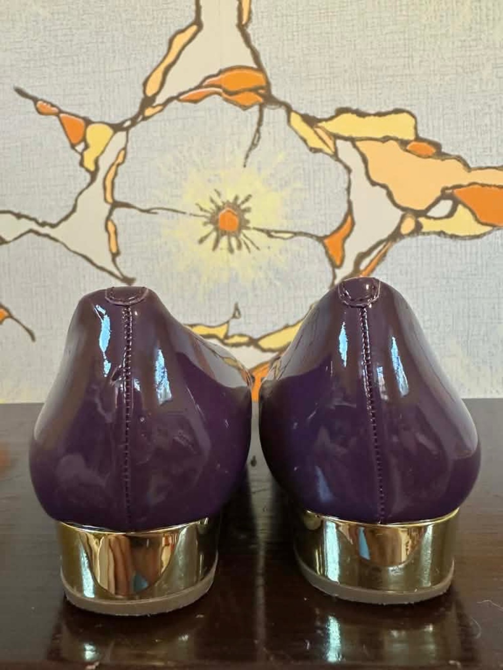 J.Crew Purple Patent Ballet Flats - Women's Comfort Flats 7 - Picture 3 of 9